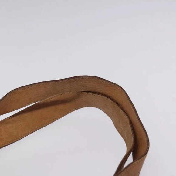 CELINE Macadam Canvas Tote Bag PVC Leather Brown Gold Auth bs24200 - Picture 9 of 14